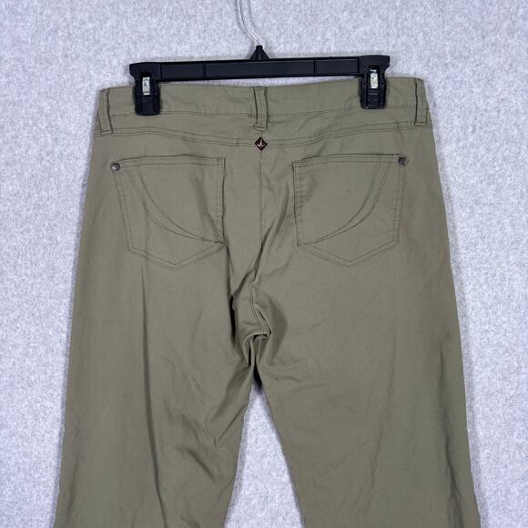 PrAna Pants 8 Green Nylon Stretch Low Rise Hiking Climbing Utility GORP Olive - Picture 11 of 13